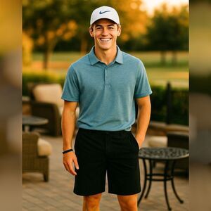 Under Armour Men's 38R Golf Shorts Black Pleated Performance Lightweight Chinos